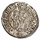 1500's Hungary Silver Denar VF-XF
