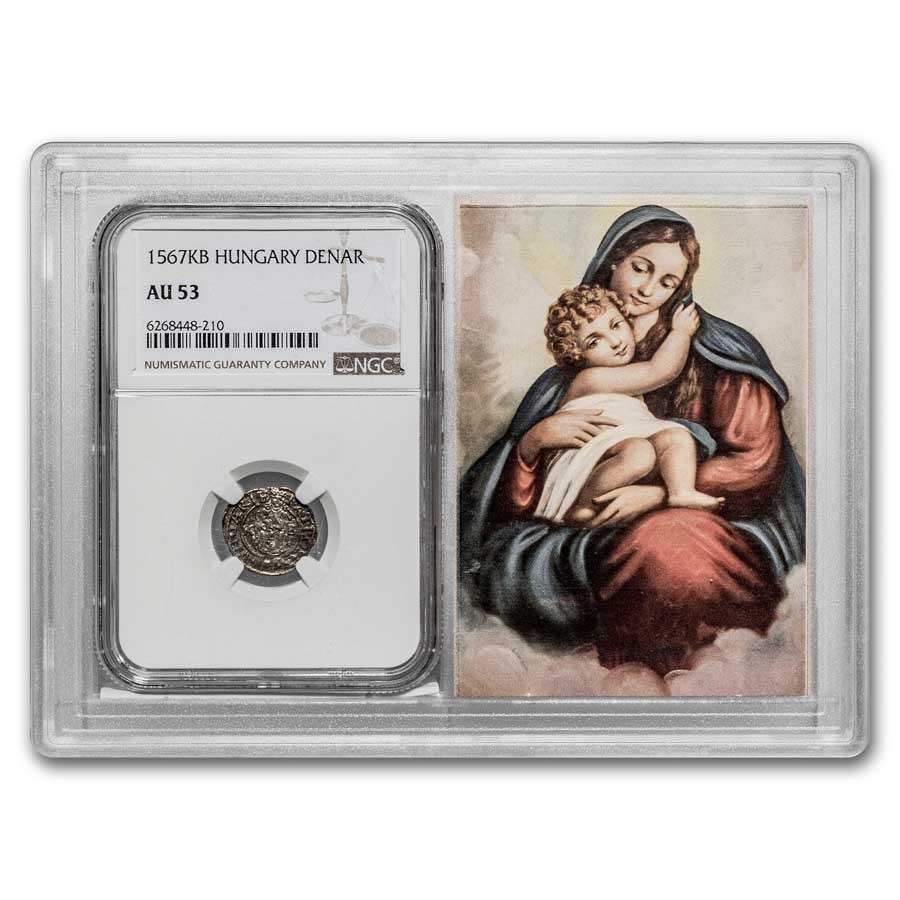 1500s KB Hungary Silver Denar AU-53 NGC (Vault)