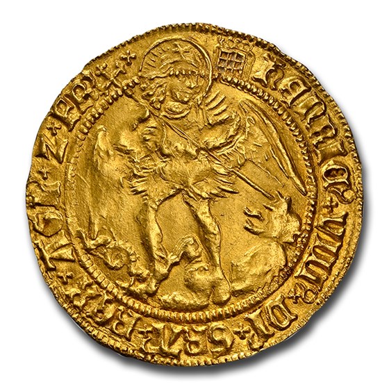 (1509-26) Great Britain Gold Angel Henry VIII MS-61 NGC (1509-26) Great Britain Gold Angel Henry VIII MS-61 NGC