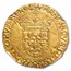 1515-47 Kingdom of France Gold Ecu'Or François I AU-58 NGC
