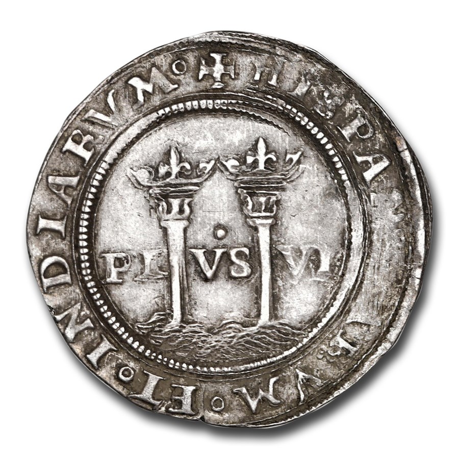 Buy 15421555M Mexico Silver Real Carlos I AU55 NGC APMEX