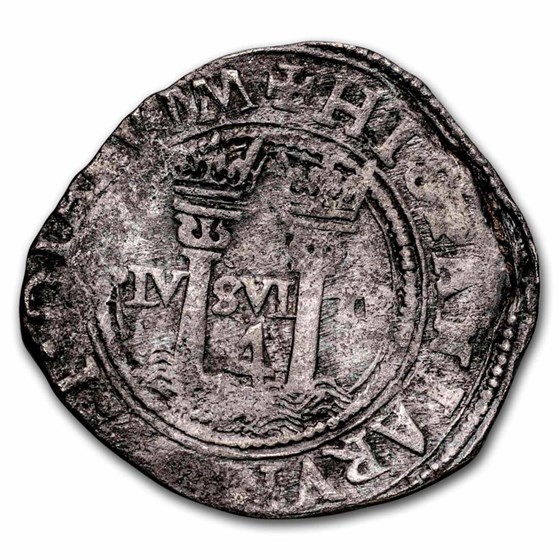 (1542-55) Mo-O Mexico Silver 4 Reales Carlos & Joanna XF (1542-55) Mo-O Mexico Silver 4 Reales Carlos & Joanna XF