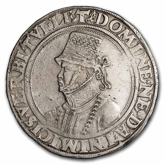 1549 German States Meck-Schwerin Silver Taler AU