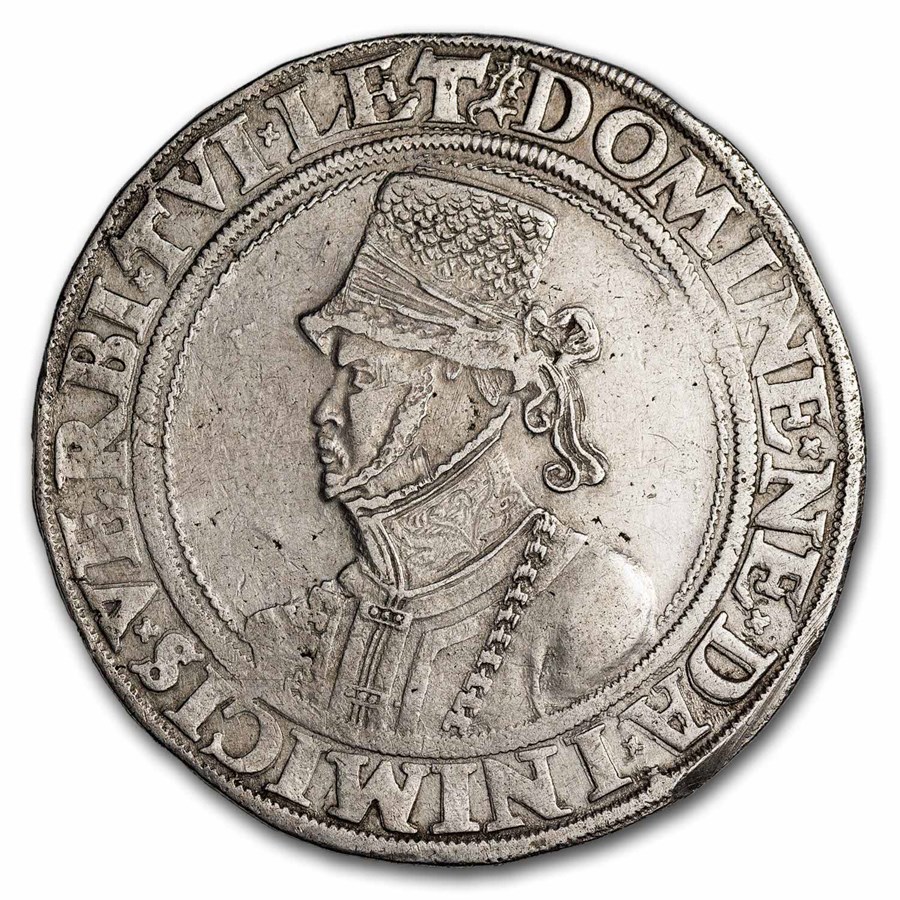 1549 German States Mecklenburg Silver Taler AU