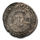 (1551-53) Great Britain Silver Sixpence Edward VI VF-35 NGC