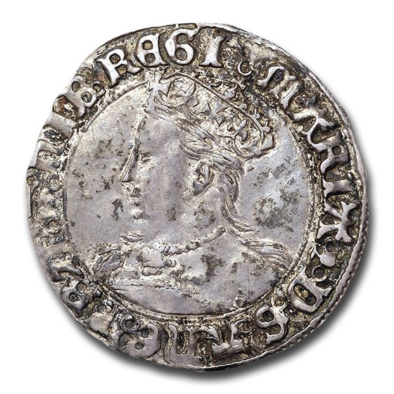 1553-1554 Great Britain Silver Groat Mary AU-50 NGC 1553-1554 Great Britain Silver Groat Mary AU-50 NGC