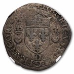1553-D France BI Silver Douzan Henry II VF-20 NGC
