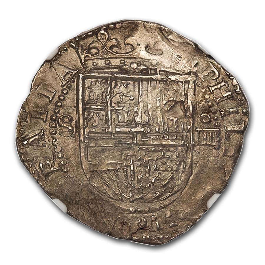 (1556-98) Spain Silver 4 Reales Philip II MS-62 NGC