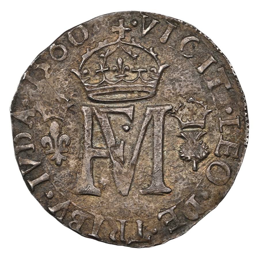1560 Scotland Silver Testoon MS-62 NGC (Scotland)