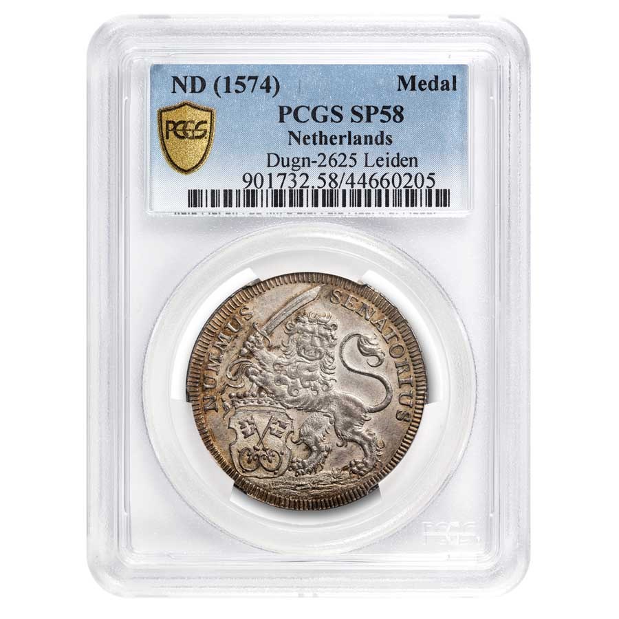 1574 Netherlands Silver Medal Siege of Leiden SP-58 PCGS