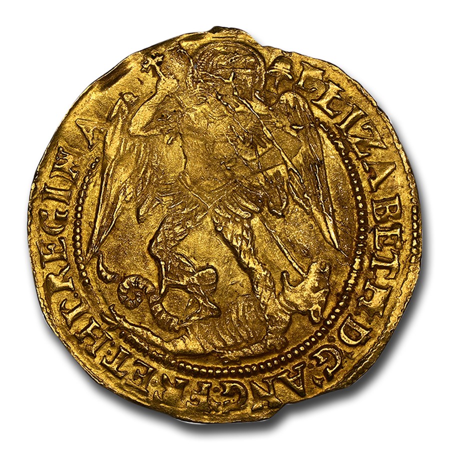 (1582-83) Great Britain Gold Angel MS-63 NGC