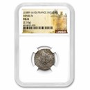 (1589-1610) France BI Silver Douzan Henri IV VG-8 NGC
