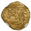 1591 Spain Gold 2 Escudos Philip II AU-58 NGC