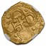 1591 Spain Gold 2 Escudos Philip II AU-58 NGC