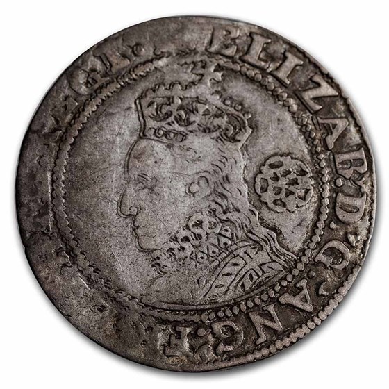 1594 England Silver 1/2 Shilling Elizabeth I VF 1594 England Silver 1/2 Shilling Elizabeth I VF