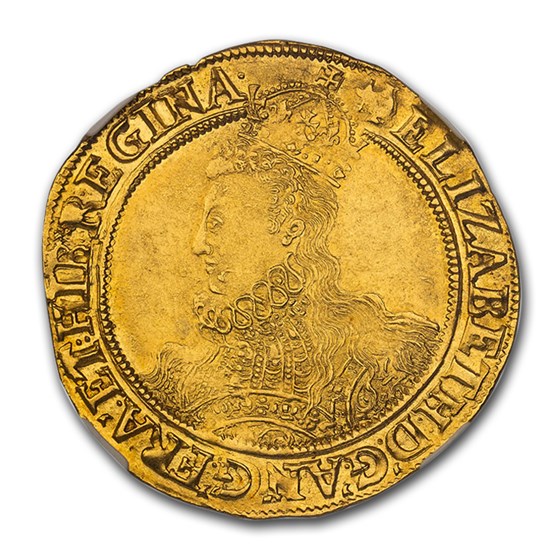 (1598-1600) Great Britain Queen Elizabeth I Gold Pound MS-64 NGC (1598-1600) Great Britain Queen Elizabeth I Gold Pound MS-64 NGC