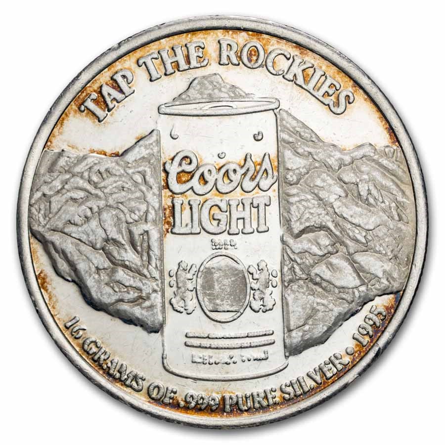 16 Gram Silver Round - Coors Light