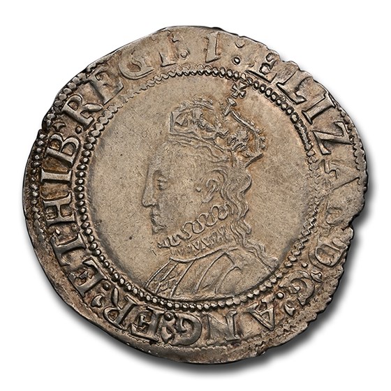 1601 Great Britain Silver Shilling Elizabeth I MS-62 NGC 1601 Great Britain Silver Shilling Elizabeth I MS-62 NGC