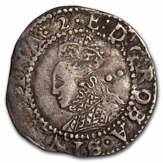 1602 England Silver 1/2 Groat Elizabeth I XF (7th Issue) 1602 England Silver 1/2 Groat Elizabeth I XF (7th Issue)