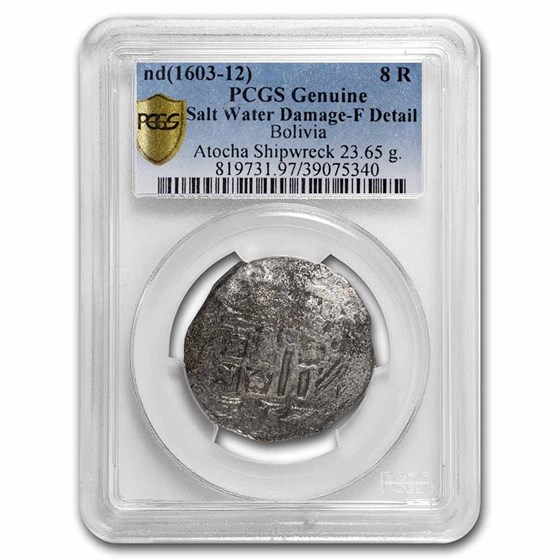(1603-12) Bolivia AR 8 Reales Fine Detail PCGS (Atocha Shipwreck) (1603-12) Bolivia AR 8 Reales Fine Detail PCGS (Atocha Shipwreck)