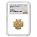 1604 Spanish Netherlands Gold Tournai Albert Isabella MS-61 NGC 1604 Spanish Netherlands Gold Tournai Albert Isabella MS-61 NGC