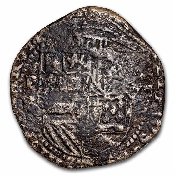 (1605-1621) Spanish Empire (Bolivia) Silver 8 Reales Cob XF (1605-1621) Spanish Empire (Bolivia) Silver 8 Reales Cob XF