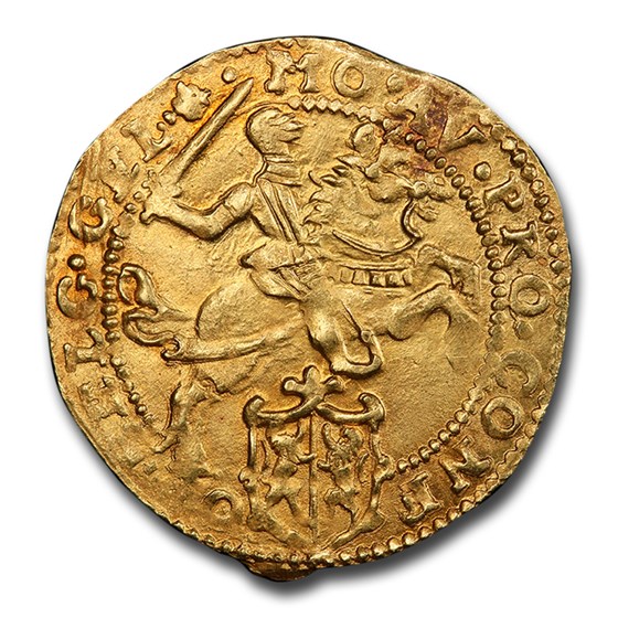 1618 Netherlands Gold 1/2 Cavalier d'Or MS-62 PCGS 1618 Netherlands Gold 1/2 Cavalier d'Or MS-62 PCGS
