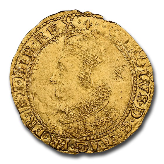 1625 Great Britain Gold Double Crown Charles I MS-61 NGC