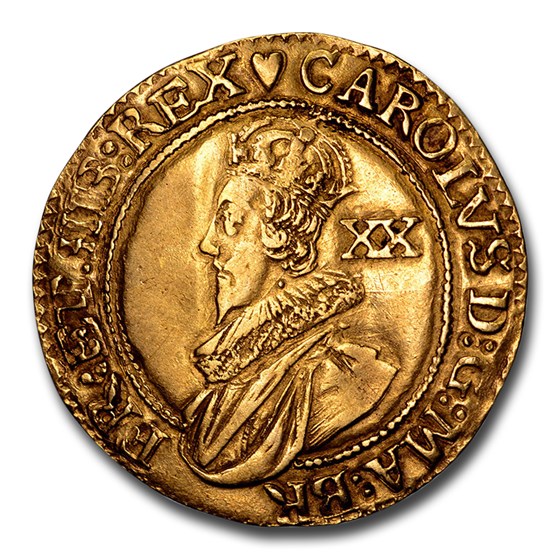(1629-30) Great Britain Gold Unite Charles I AU-50 NGC
