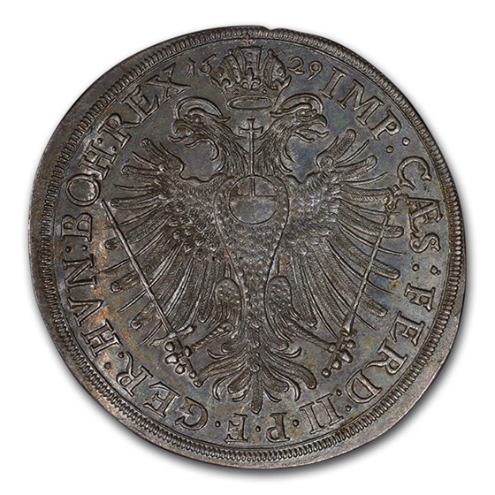 1629 German States Augsburg Silver Thaler MS-64 PCGS 1629 German States Augsburg Silver Thaler MS-64 PCGS