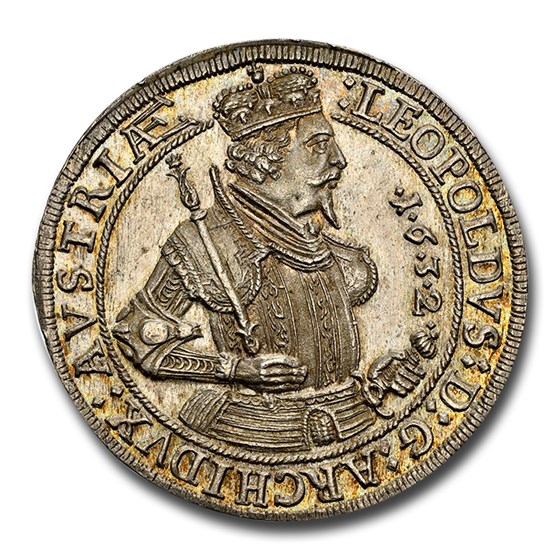 1632 Austria Silver Thaler Leopold MS-64+ NGC 1632 Austria Silver Thaler Leopold MS-64+ NGC