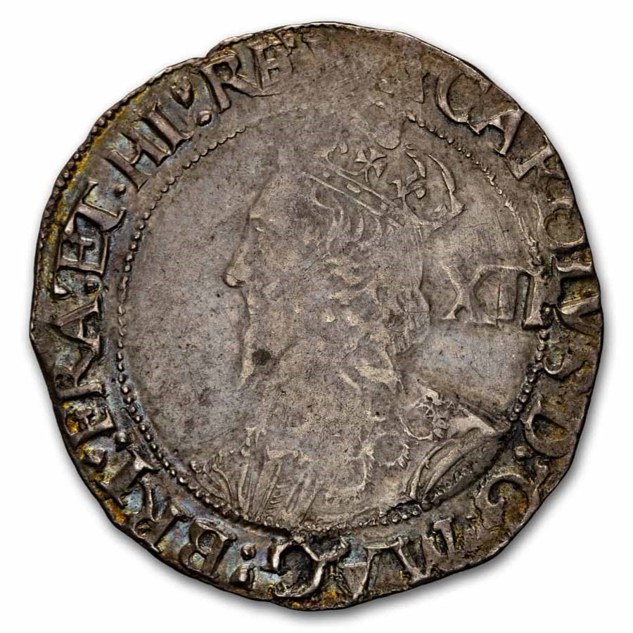 (1639-43) Great Britain Silver Shilling Charles I VF