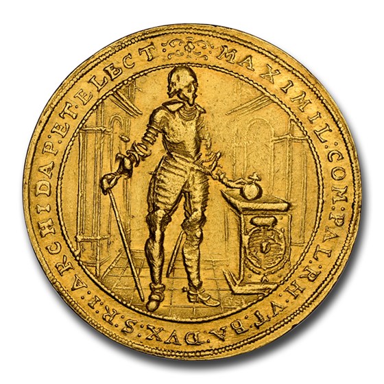 1640 Germany Gold 5 Ducat Maximilan I AU-53 NGC (Bavaria) 1640 Germany Gold 5 Ducat Maximilan I AU-53 NGC (Bavaria)