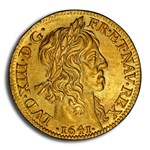 1641-A France Gold Louis d'Or Louis XIII MS-61 PCGS