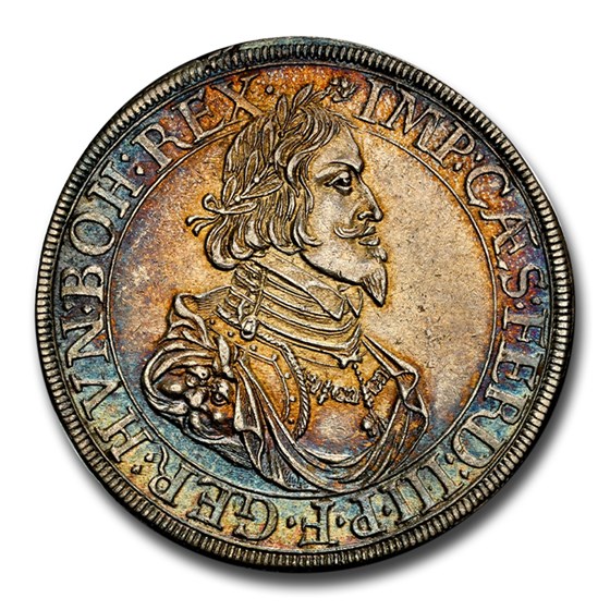 1641 Germany Silver Thaler Ferdinand III AU-58 NGC (Augsburg) 1641 Germany Silver Thaler Ferdinand III AU-58 NGC (Augsburg)