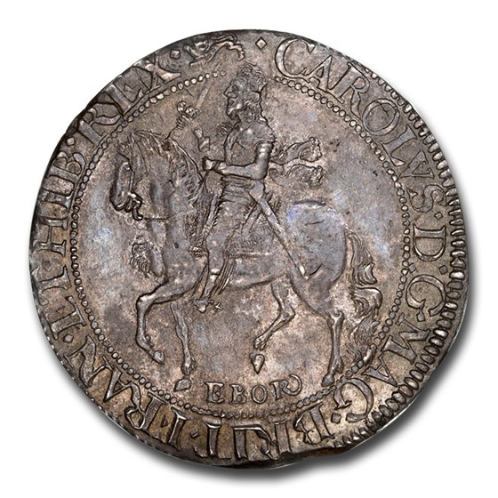 (1643-44) Great Britain Silver Half Crown Charles I MS-63+ NGC (1643-44) Great Britain Silver Half Crown Charles I MS-63+ NGC