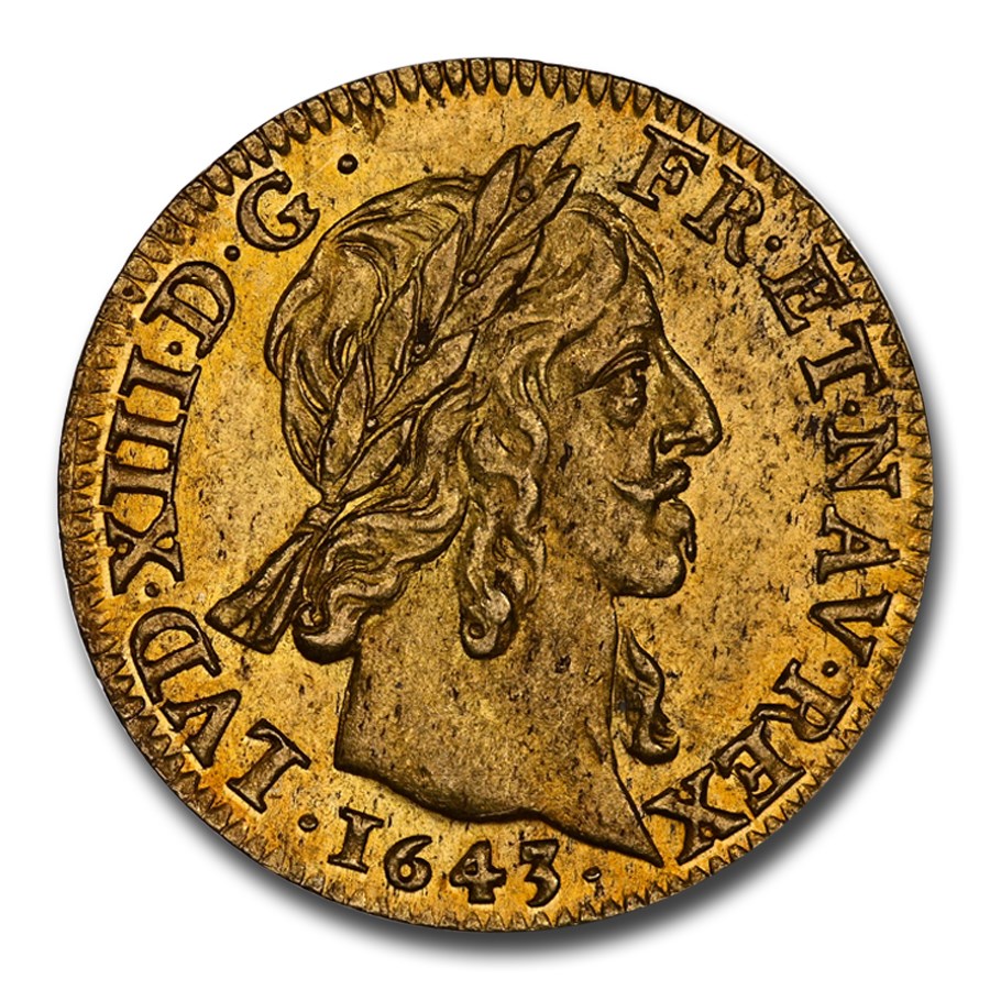 Buy 1643-A France Gold Louis d'Or Louis XIII MS-63 NGC | APMEX