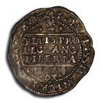 1644 Great Britain Silver 4 Pence Charles I AU-50 PCGS