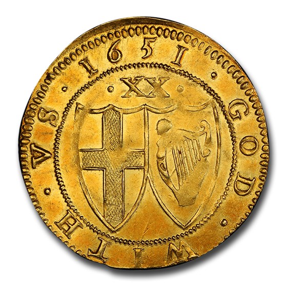 1651 Great Britain Gold Unite of 20 Shillings MS-62 PCGS 1651 Great Britain Gold Unite of 20 Shillings MS-62 PCGS