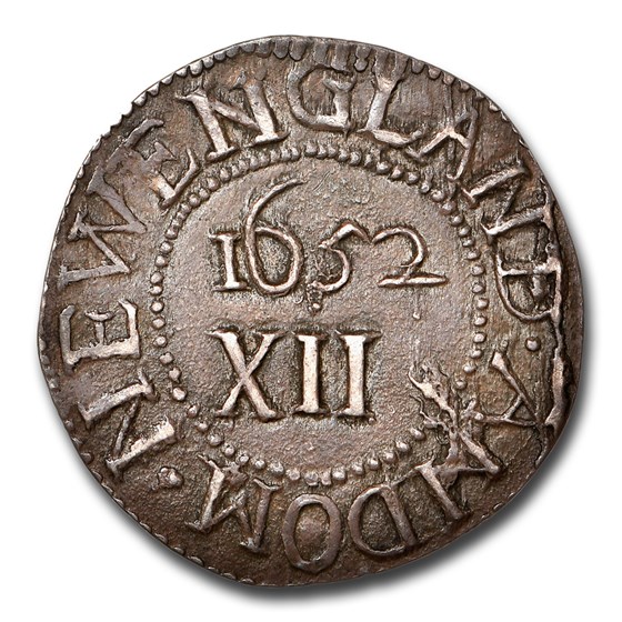 Buy 1652 Oak Tree Shilling MS63 NGC CAC (IN at Bottom Variety) APMEX