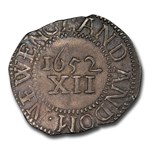 1652 Pine Tree Shilling MS-61 PCGS (Large Planchet, Rev N)