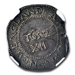 1652 Pine Tree Shilling MS-62 NGC (Large PIanchet) Pellets