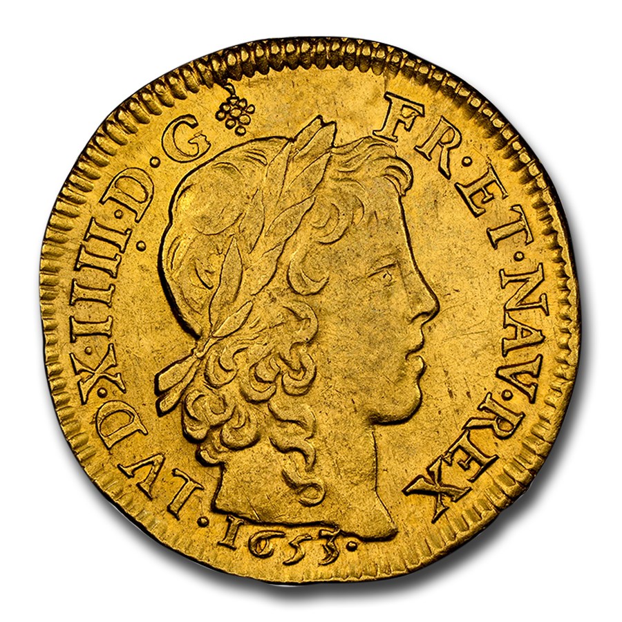 1653-A France Gold Louis d'Or Louis XIV MS-62 NGC