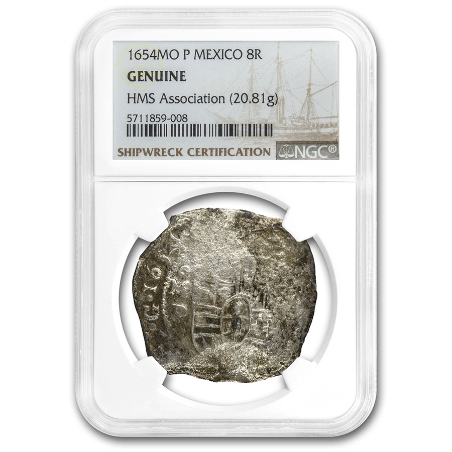 Buy 1654 Mo-P Mexico AR 8 Reales Genuine NGC Association