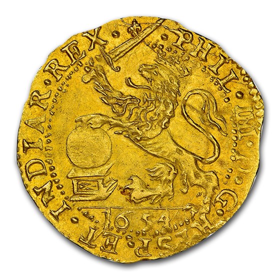 1654 Spanish Netherlands Gold Lion d'Or MS-62 NGC 1654 Spanish Netherlands Gold Lion d'Or MS-62 NGC