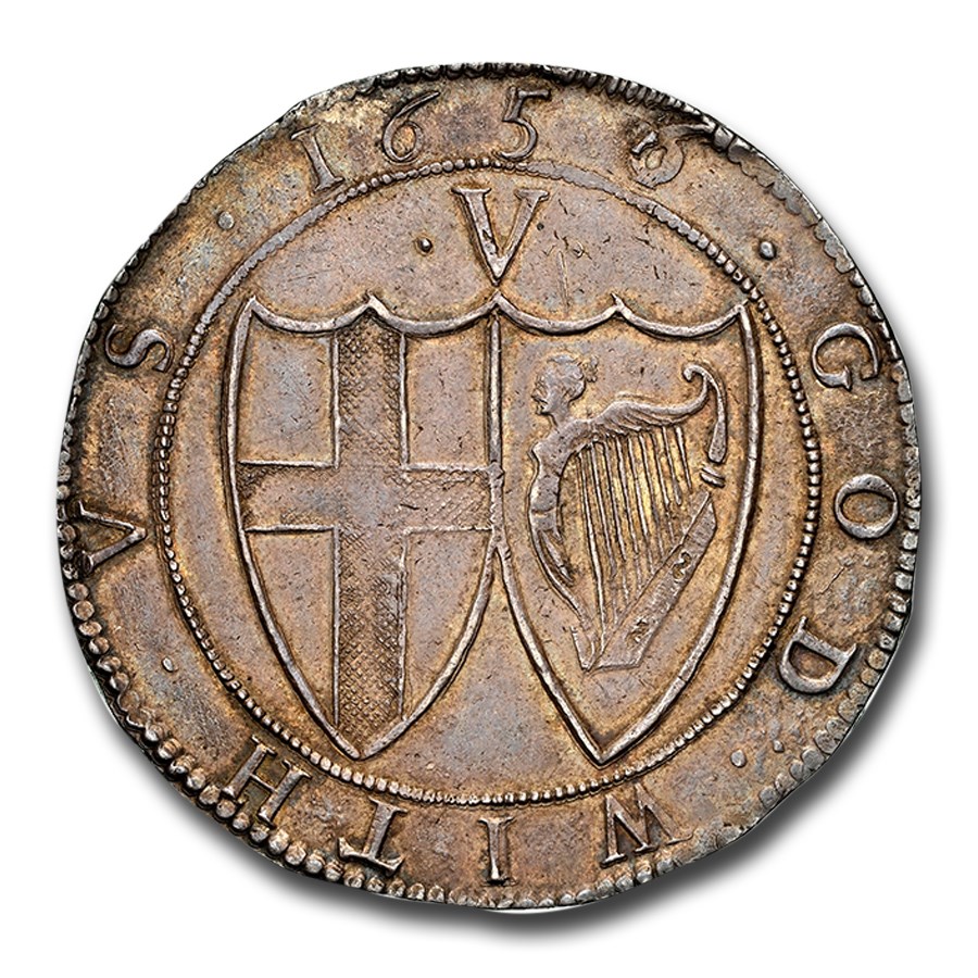 1656/4 Commonwealth Silver Crown MS-61 NGC