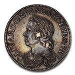 1658/7 Great Britain Silver Crown Oliver Cromwell AU-58 PCGS