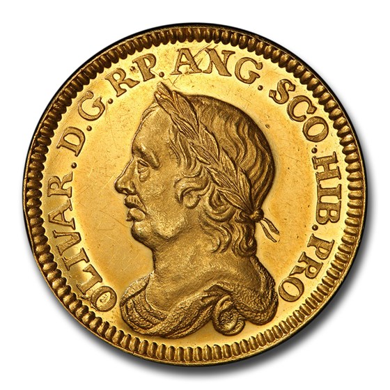 1658 Great Britain Gold Death Medal Oliver Cromwell SP-62 PCGS 1658 Great Britain Gold Death Medal Oliver Cromwell SP-62 PCGS