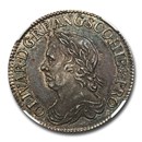 1658 Great Britain Silver Shilling Oliver Cromwell MS-63 NGC 1658 Great Britain Silver Shilling Oliver Cromwell MS-63 NGC
