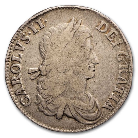 1662 England Silver Crown Charles II VF (1st Bust) 1662 England Silver Crown Charles II VF (1st Bust)